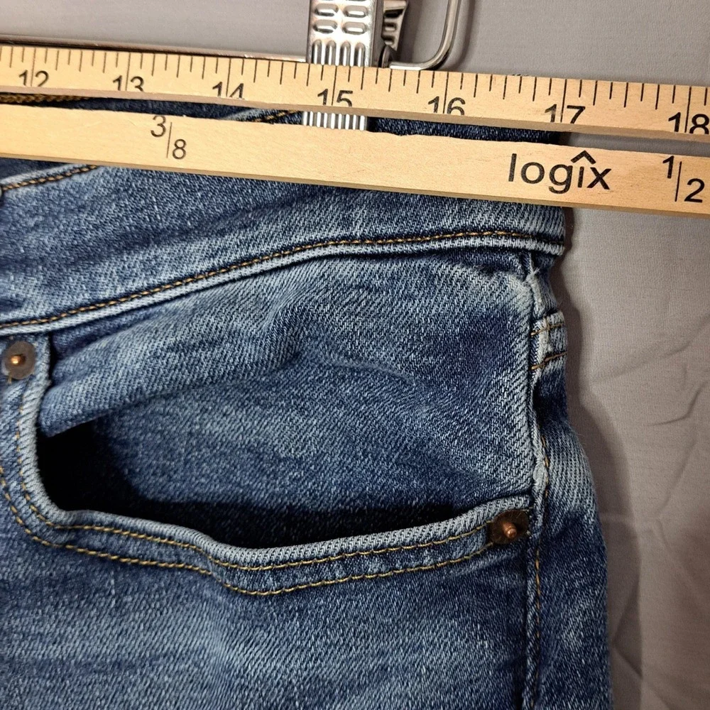 Lucky Brand 121 Slim Straight Mens W33 L30 Blue Denim Jeans Casual Workwear Core